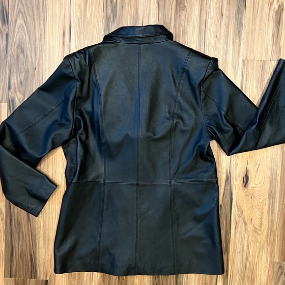 Jessica Holbrook Leather Jacket - Size M - Picture 2 of 4